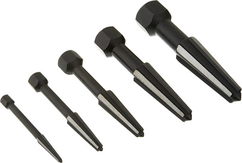 Rennsteig 5pc Screw Extractor Double Edge Set w Pouch, Size 1-5 9R471900 Germany