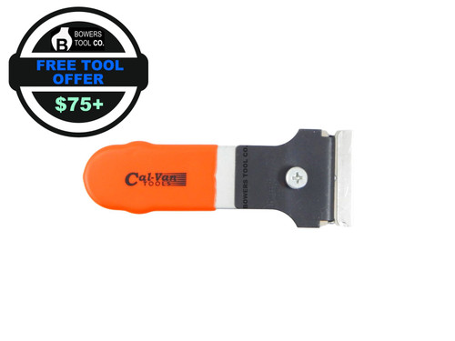Cal Van Mini Scraper Razor Blade for Glass Gasket Paint Sticker Label 701 ORANGE FTO