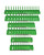 Hansen 6pc Socket Organizer Tray Rack Holder Metric SAE 1/4" 3/8" 1/2" Green