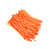 Zip Cable Ties 4" 18lbs 100pc FLUORESCENT ORANGE USA Made Nylon Wire Tie Wraps