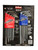 Eklind Hex Wrench Key Set 22pc Bright Finish Metric 1.5-10 SAE .05-3/8 USA 11222
