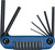 Eklind Metric SAE Fold Up Wrench Key Set 16pc 5/64-1/4 INCH 1.5-6 MM USA 25016