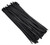 Zip Cable Ties 300pc UV Black 4" 8" 11" Nylon Wire Tie Wraps Made in USA