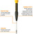 Bondhus 6pc Precision ESD Screwdriver Set 1/16, 5/64, 1/8, PH00 PH0 PH1 Germany