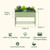 Vego Garden Elevated Garden Bed 2ft x 4ft Olive Green
