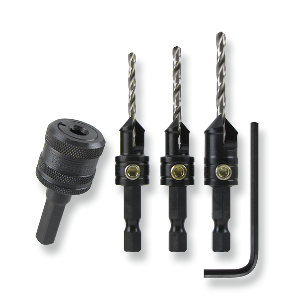 Snappy Countersink & Quick Change Chuck Drill Bit Set USA