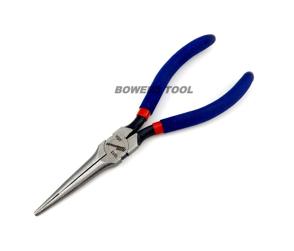 Pro America 6in Serrated Needle Nose Pliers MADE IN USA Long Chain Nose Plier