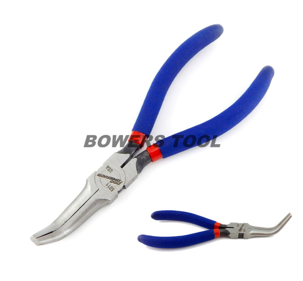 Pro America 6-1/2 in. Curved Pliers 75 Degree Bend Needle Nose Pliers Bent USA