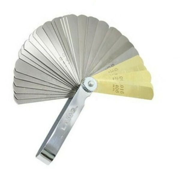 Lang Master Feeler Ignition Gauge 36 Leaf Blades 6 Brass .002 to .035in USA