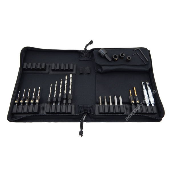 Snappy Builders Set Countersink Counterbore Plug Cutter Drill Bit Adapters 48024