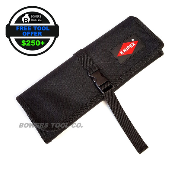 Knipex 4pc Plier Roll Pouch Case With Logo for 6-10" Pliers 001956 LE FTO