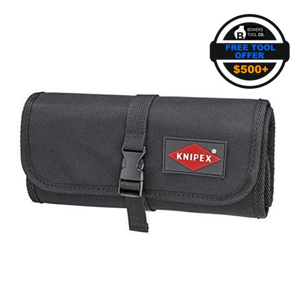 Knipex Roll Pouch Case With Logo for 6-10" Pliers and Screwdrivers 989913 LE FTO