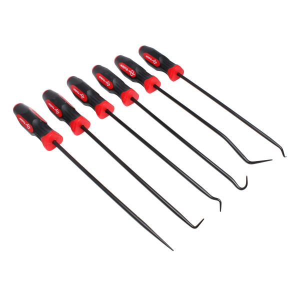 Mayhew 6pc Long Hook & Pick Set, ProGrip 13095, Offset, Compound, Straight, USA