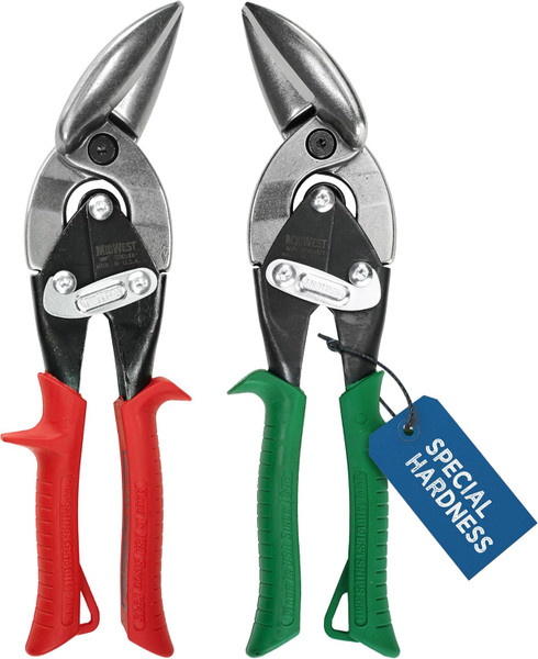 Midwest Aviation Offset Snip Set, Special Hardness 18ga. Stainless SS6510C USA