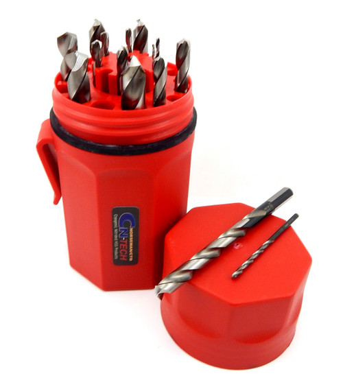 Norseman 15pc CN-TECH NITRIDE-CRYO M7 Drill Bit Set 1/16-1/2 MADE