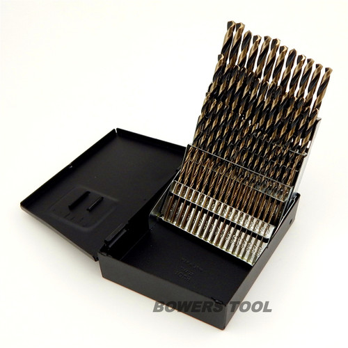 Norseman 60pc HI-Moly M7 NUMBER Wire Gauge Drill Bit Set w Index