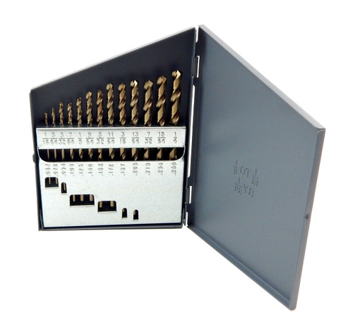 Norseman 13pc COBALT M42 Drill Bit Set Jobber Lengths 1/16-1/4