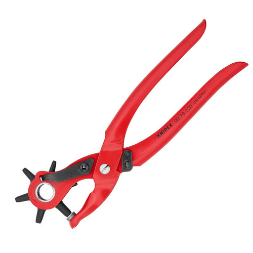 Knipex Revolving Punch Pliers for Leather, Textile & Plastics 5/64