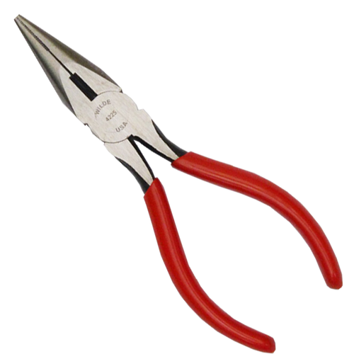 Pro America 7 in. Long Needle Nose Pliers Chain w Cutter MADE IN