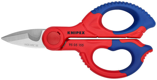 Knipex Electrician Shears 9505155 with Cable Cutter and Belt Clip