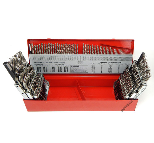 Norseman 115pc CN-TECH Drill Bit Set Number Letter 1/16