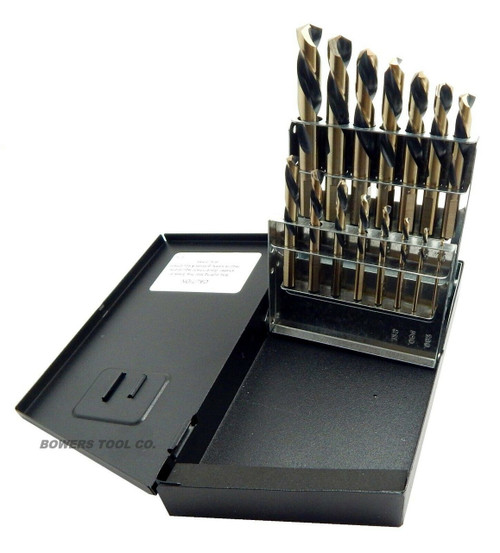 Norseman 15pc Left Hand Drill Bit Set Machine Length 1/161/2 Extractor