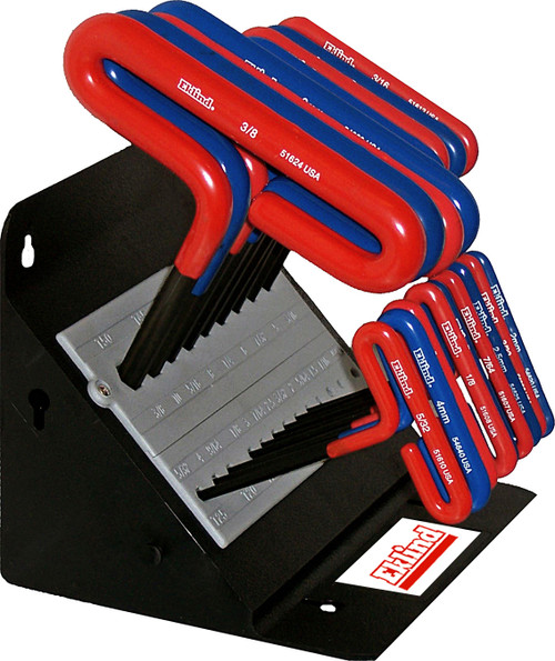 Eklind Hex T Handle Wrench Set 18pc Metric SAE INCH 50618 Loop T