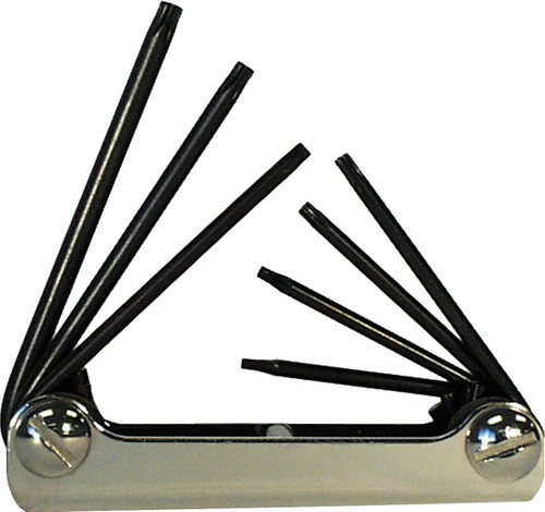 Eklind Torx Fold Up Wrench Key Set 22572 7pc Sizes T6-T20 Star