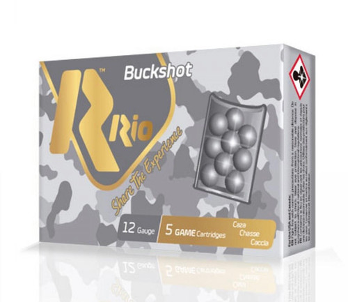 Rio Royal Buck Shotshell 12 ga 2-3/4" 9plts #00 1345 fps 5/ct