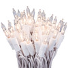50 Clear Christmas Lights on a White Wire String, UL Approved for Indoor/Outdoor Use, 9' of Lighted Length, 11' of Total Length