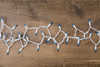 50 Blue Christmas Lights on a White Wire String, UL Approved for Indoor/Outdoor Use, 9' of Lighted Length, 11' of Total Length