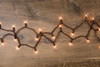 20 Clear Christmas Lights on a Brown Wire, UL Approved for Indoor Use, 5' of  Lighted Length, 6' of Total Length