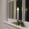 Slimline Ultra-Bright LED Window Candles, Battery Operated, Remote Control, Metal Base (VT-9167-R4, Pack of 4)
