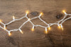 100 LED Clear Christmas Lights on White Wire Cord, UL Approved For Indoor and Outdoor Use, 24.75’ Lighted Length, 25.4’ Total Length