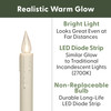 Vintage LED Battery Operated Window Candles with Timer, Remote Control, Bright Warm White Glow (VT-R1806, Pack of 4)