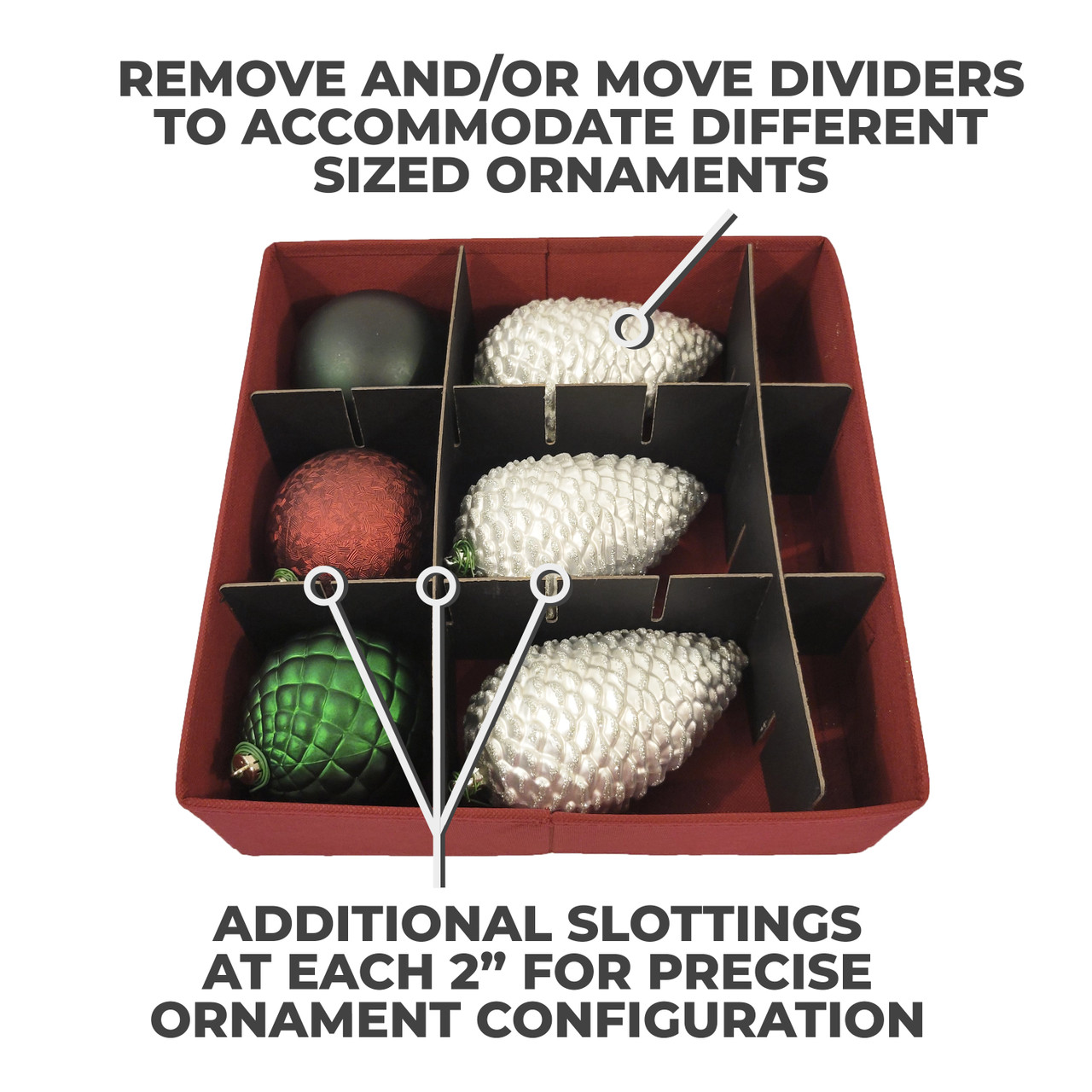 Ornament Storage Box – Holds 54 Ornaments | 612 Vermont