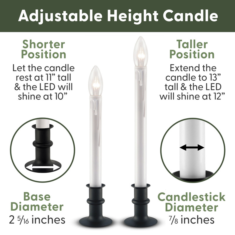 Ultra-Bright Battery Operated LED Window Candles 612 Vermont