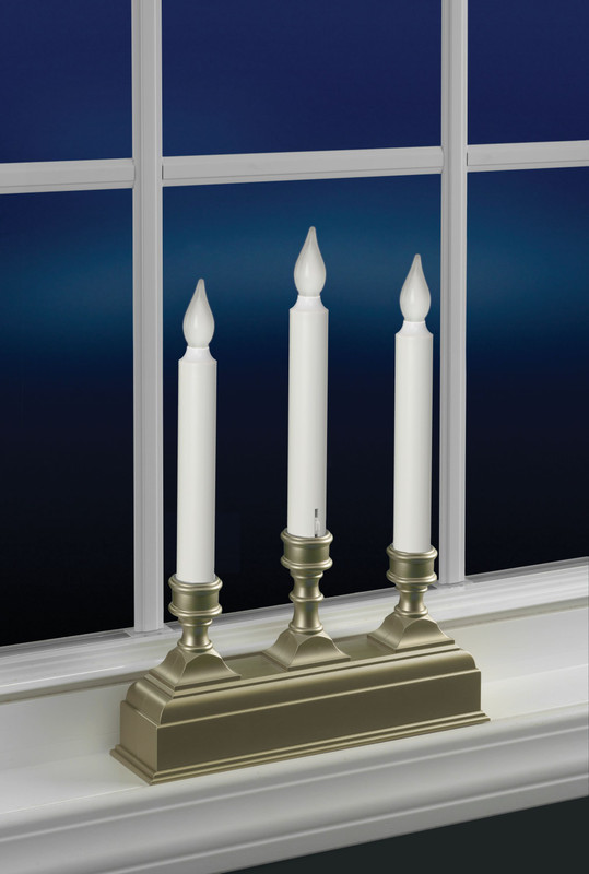 Battery operated LED candelabra