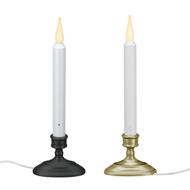 LED Electric Window Candles with Sensor Dusk to Dawn, Warm