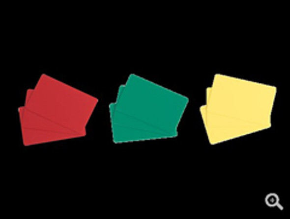 EVOLIS C4101 EDIKIO, PVC BLANK YELLOW, 30MIL, 1 PACK OF 100 CARDS