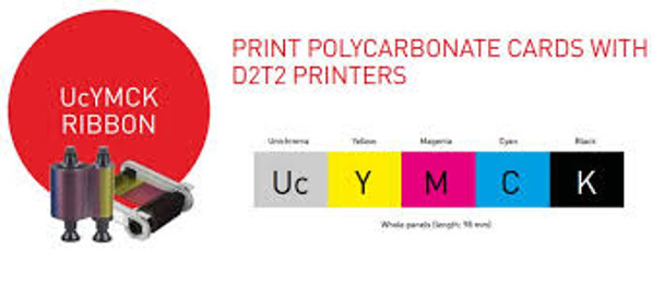 Evolis R5F009NAA UcYMCK (Uc=Unichroma™) Color Ribbon for PC cards - 200 prints / rolls