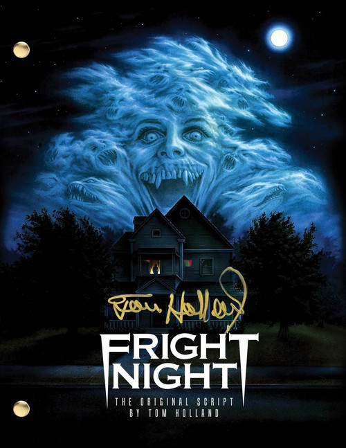 The final shooting draft of the 1985 Horror Classic Fright Night signed by creator Tom Holland.