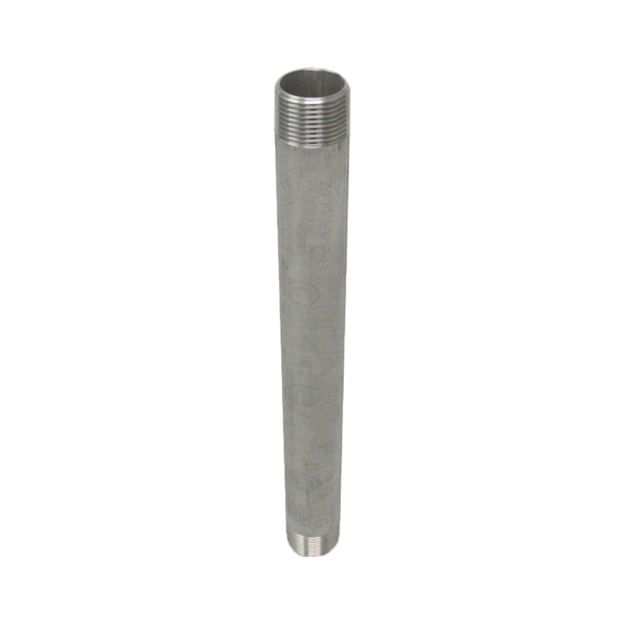 Stainless Steel Nipple, 2-1/2 x Close (2-1/2) S/40 Thread Both Ends (TBE)  304/304L NPT