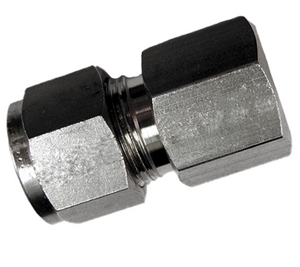 1/2 in. Tube O.D. x 1/4 in. FNPT - Female Connector - Double Ferrule - 316  Stainless Steel Tube Fitting