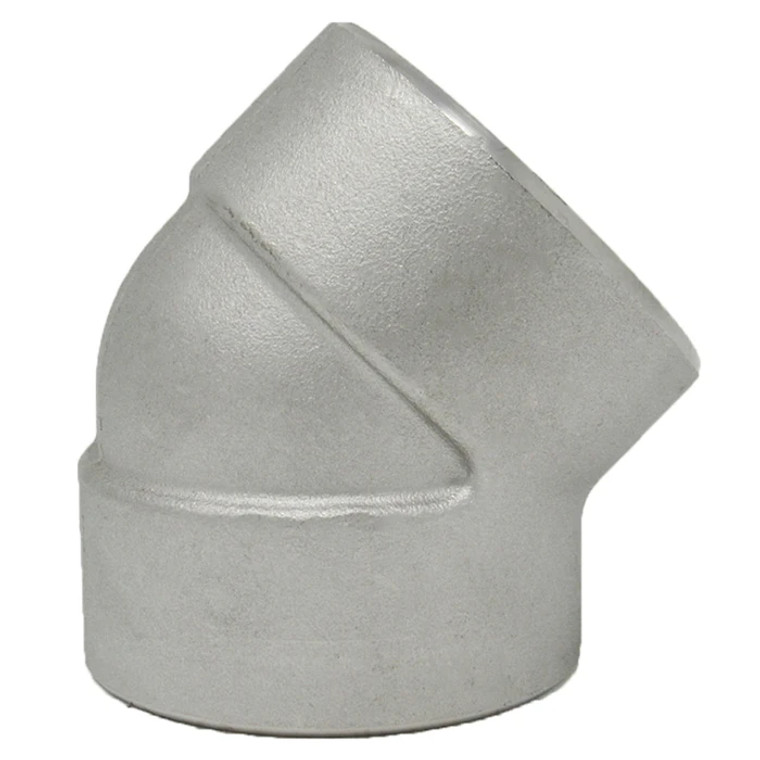 Stainless Steel Threaded 45 Elbow 3000# 304L
