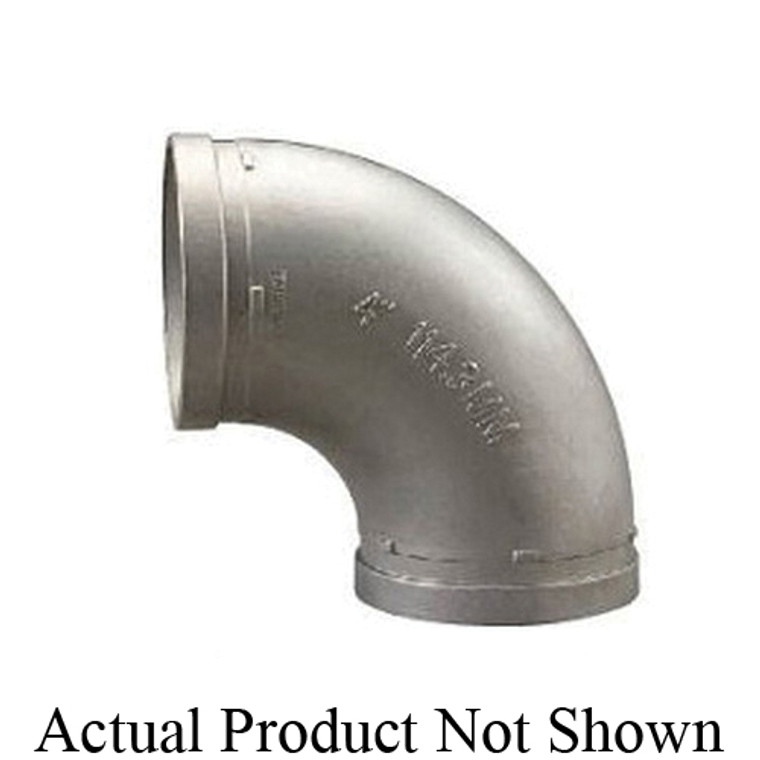 SHURJOINT® SJSS1026 90 deg Elbow, 2 in, Grooved, 316 Stainless Steel, Import