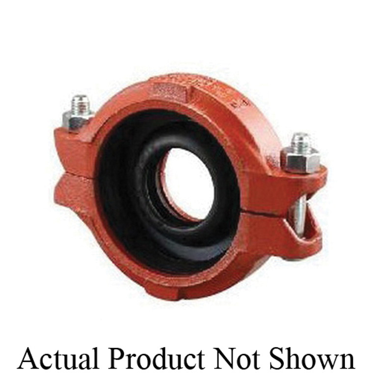 SHURJOINT® SJ7706252GT Model 7706 Reducing Coupling, 2-1/2 x 2 in Nominal, Grooved End Style, Ductile Iron, Hot Dipped Zinc Galvanized, Import