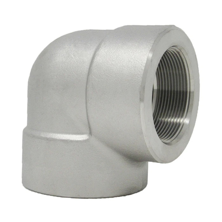 Stainless Steel Threaded 90 Elbow 3000# 304L