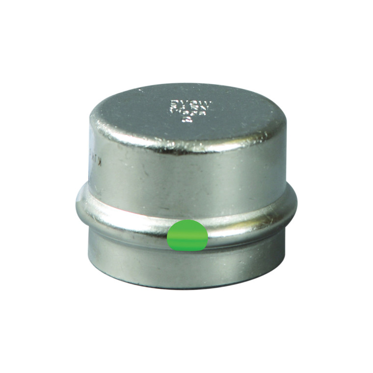 ProPress® 80360 Pipe Cap, 3/4 in, Press, 316 Stainless Steel, Import - (This product is priced and sold only in box quantities of 10)