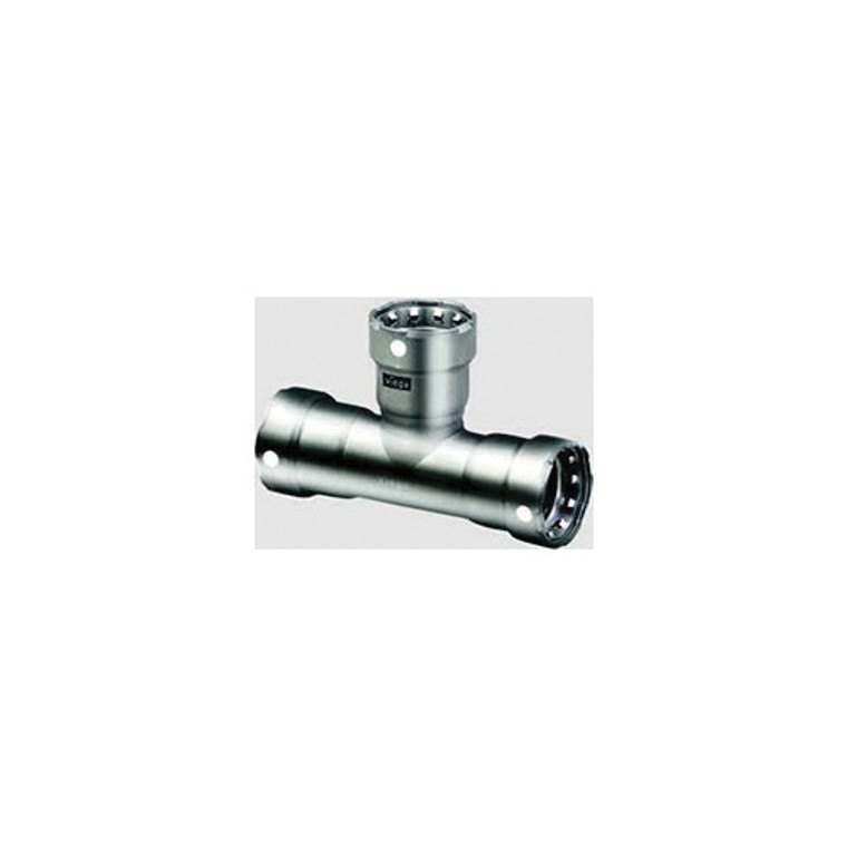 MegaPress® 91605 Model 6818 Tee, 3/4 in Nominal, Press End Style, 316 Stainless Steel, Import - (This product is priced and sold only in box quantities of 5)